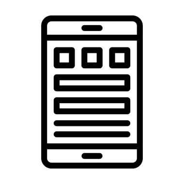 Kişisel ve ticari kullanım için Kullanıcı Arayüzü Vektör Kalın Satır Simgesi