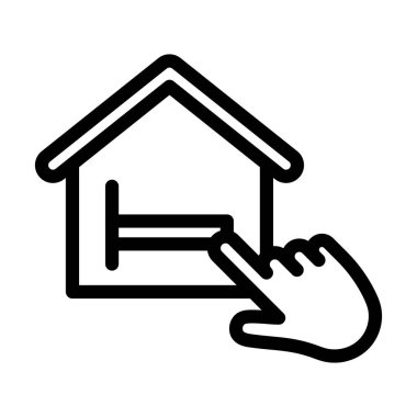 Kişisel ve ticari kullanım için Vektör Kalın Çizgi Simgesi Rezervasyon