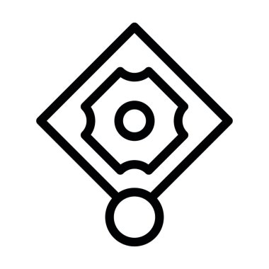 Kişisel ve Ticari Kullanım İçin Saha Vektörü Kalın Çizgisi Simgesi