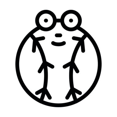 Kişisel ve ticari kullanım için Maskot Vektör Kalın Çizgi Simgesi