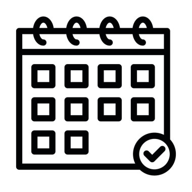 Oyun Olmayan Gün Olayları Kişisel ve Ticari Kullanım İçin Kalın Çizgi Simgesi