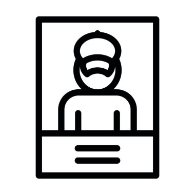 Kişisel ve ticari kullanım için Beyzbol Kartları Kalın Çizgi Simgesi