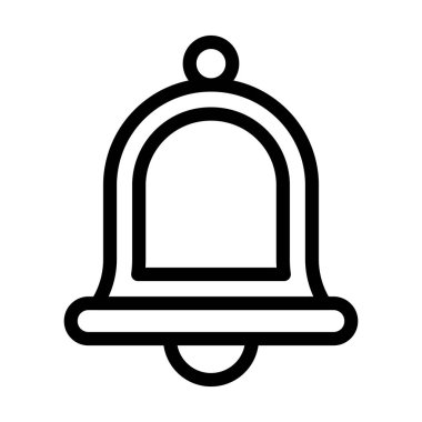 Kişisel ve ticari kullanım için Zil Vector Kalın Çizgi Simgesini Çalın