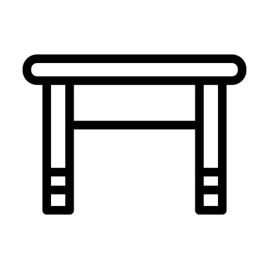 Kişisel ve ticari kullanım için Tablo Vektörü Kalın Çizgi Simgesi