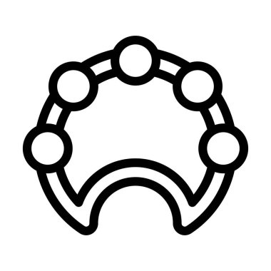 Tef Vektörü Kalın Çizgi Kişisel ve Ticari Kullanım Simgesi