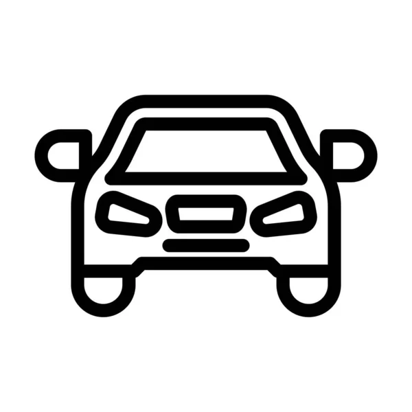 Car Vector Thick Line Icon Für Den Persönlichen Und Gewerblichen — Stockvektor