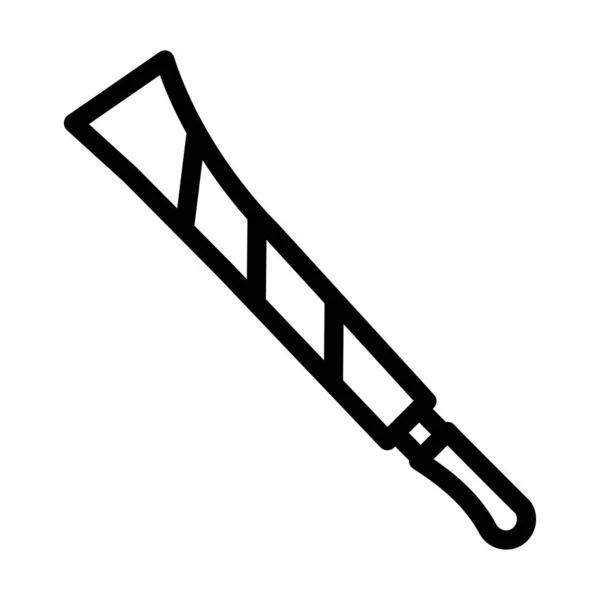Tlustá Linie Vektoru Nože Ikona Pro Osobní Komerční Použití — Stockový vektor