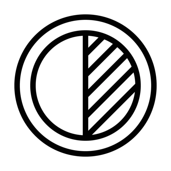Farbkontrast Vector Thick Line Icon Für Den Persönlichen Und Kommerziellen — Stockvektor