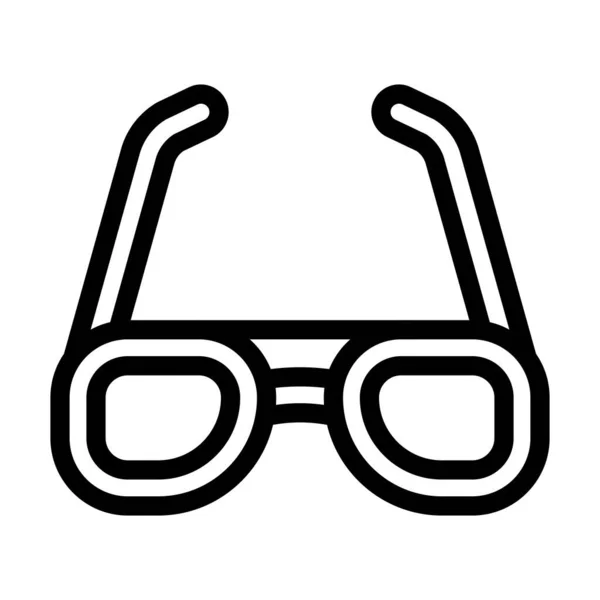 Sonnenbrillen Vector Thick Line Icon Für Den Persönlichen Und Kommerziellen — Stockvektor