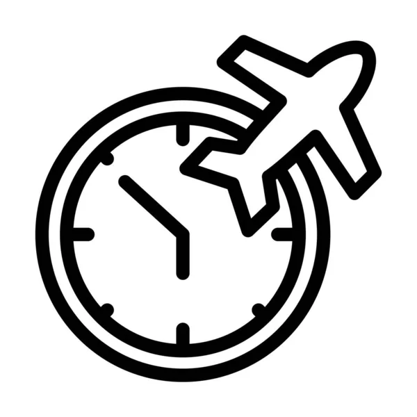 Last Minute Vector Thick Line Icon Für Den Persönlichen Und — Stockvektor