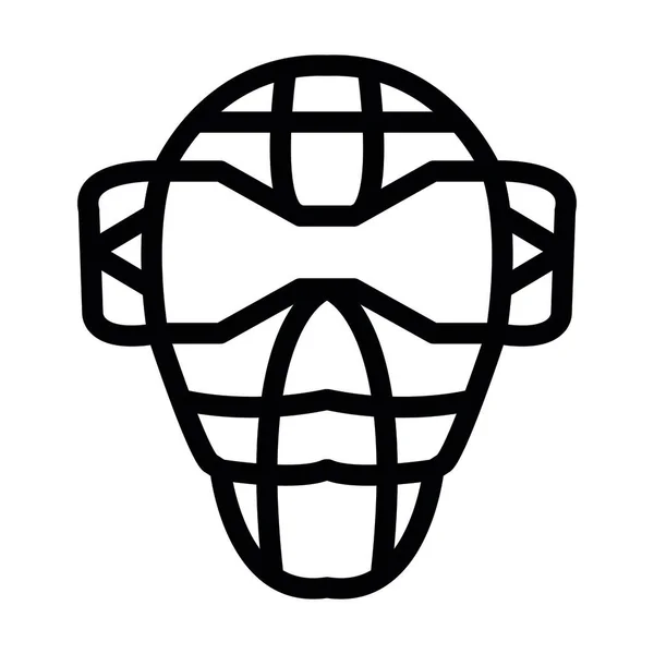 Maske Vector Thick Line Icon Für Den Persönlichen Und Kommerziellen — Stockvektor