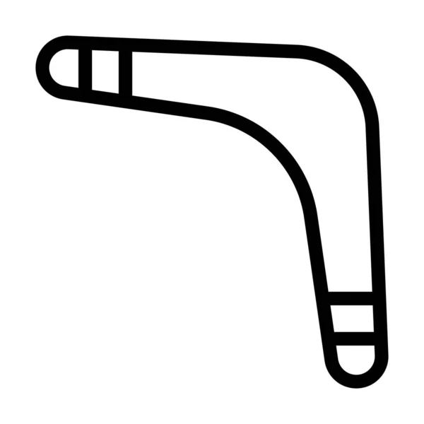 Boomerang Vektor Tlustá Čára Ikona Pro Osobní Komerční Použití — Stockový vektor