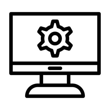 Kişisel ve ticari kullanım için Yazılım Vektörü Kalın Çizgi Simgesi