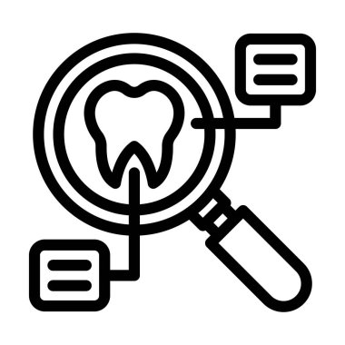 Kişisel ve Ticari Kullanım İçin Analiz Vektörü Kalın Çizgi Simgesi