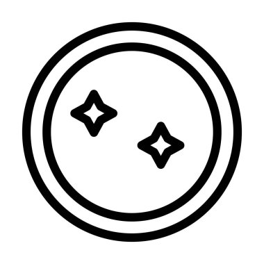 Kişisel ve ticari kullanım için Plaka Vektörü Kalın Çizgi Simgesi