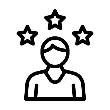 Kişisel ve ticari kullanım için Kendine güven Vektörü Kalın Çizgi Simgesi