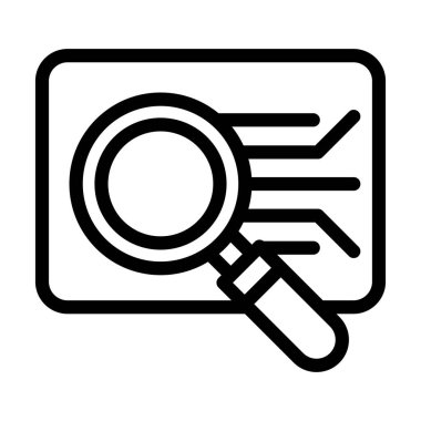 Kişisel ve Ticari Kullanım İçin Yol Vektör Kalın Çizgisi Simgesi Bulunuyor