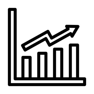 Kişisel ve Ticari Kullanım İçin Büyüme Potansiyeli Kalın Çizgi Simgesi