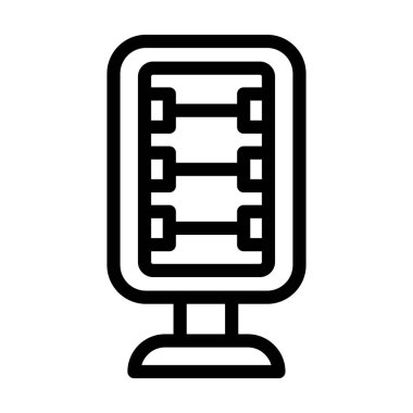 Kişisel ve ticari kullanım için Karbon Isıtıcı Kalın Çizgi Simgesi