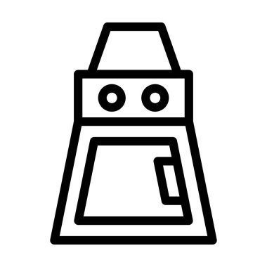 Kişisel ve ticari kullanım için Elektrikli Kazan Kalın Çizgi Simgesi