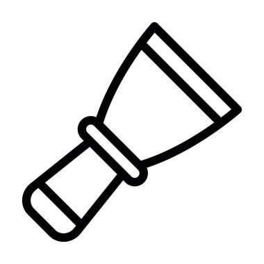 Putty Knives Vector Kalın Çizgi Simgesi Kişisel ve Ticari Kullanım