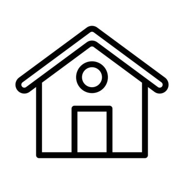 Kişisel ve ticari kullanım için Ev Vektörü Kalın Çizgi Simgesi