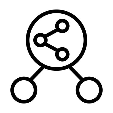 Kişisel ve Ticari Kullanım İçin Vector Kalın Çizgi Simgesini Paylaş