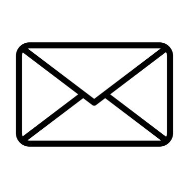 Kişisel ve Ticari Kullanım İçin İleti Vektörü Kalın Çizgi Simgesi