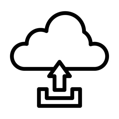 Kişisel ve ticari kullanım için Vektör Kalın Çizgi Simgesini Yükle