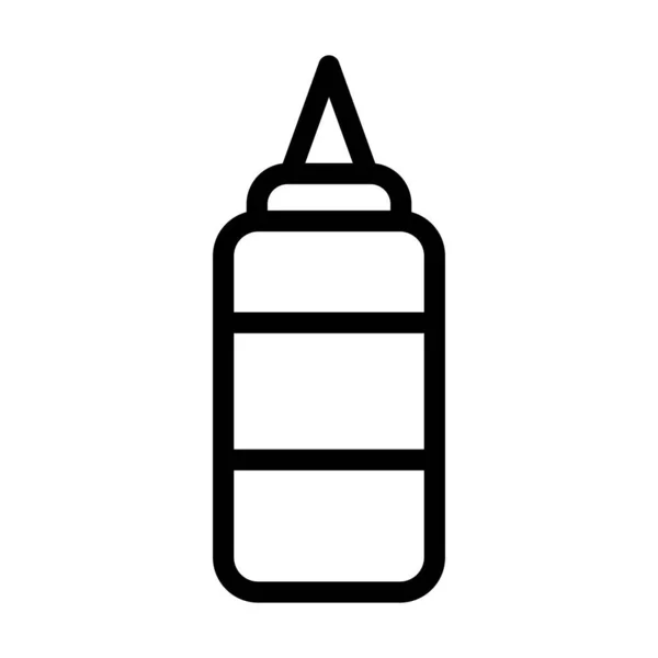 Glue Vector Thick Line Icon Für Den Persönlichen Und Kommerziellen — Stockvektor