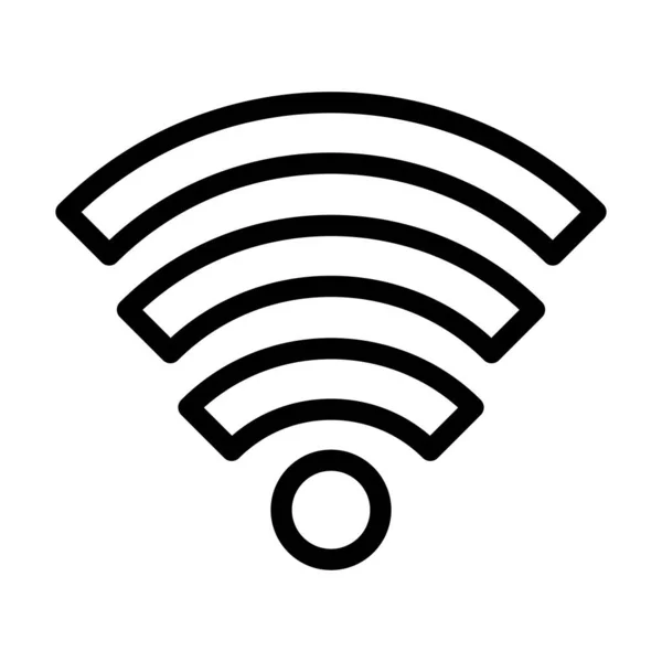 Icono Línea Gruesa Del Vector Conexión Internet Para Uso Personal — Archivo Imágenes Vectoriales