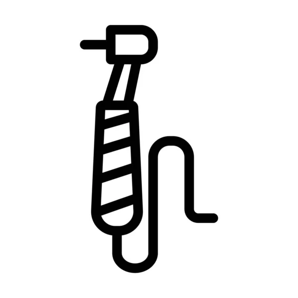 Dental Drill Vector Thick Line Icon Für Den Persönlichen Und — Stockvektor