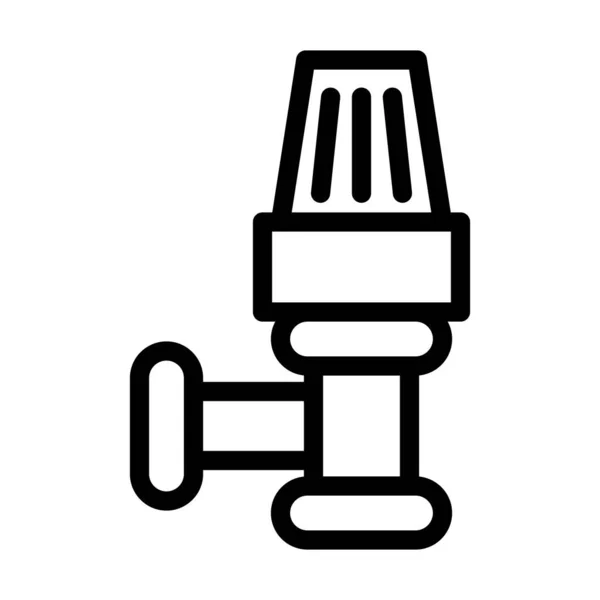 Ikon Garis Tebal Kepala Termostatik Untuk Penggunaan Pribadi Dan Komersial - Stok Vektor