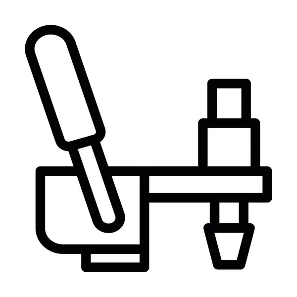 Toggle Clamp Vector Thick Line Icon Für Den Persönlichen Und — Stockvektor