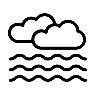 Foggy Vector Kalın Çizgi Kişisel ve Ticari Kullanım Simgesi