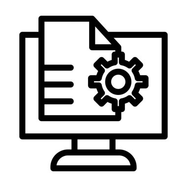 Kişisel ve Ticari Kullanım İçin Web İyimserleştirme Vektörü Kalın Çizgi Simgesi