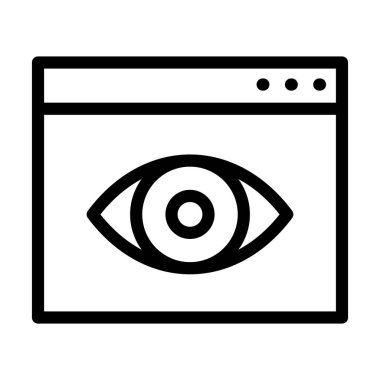 Kişisel ve Ticari Kullanım İçin Web Görünürlüğü Kalın Çizgi Simgesi