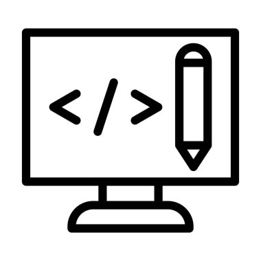 Kişisel ve ticari kullanım için Web Sitesi Tasarımı Kalın Çizgi Simgesi