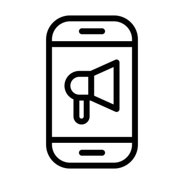 Kişisel ve ticari kullanım için Web Sitesi Tanıtım Vektörü Kalın Çizgi Simgesi