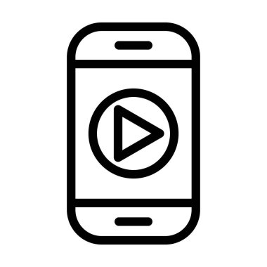 Kişisel ve Ticari Kullanım İçin İçerik Prodüksiyon Kalın Çizgi Simgesi