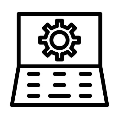 Kişisel ve ticari kullanım için Arama Motoru Eniyileştirici Kalın Çizgi Simgesi