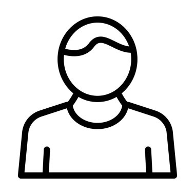 Kişisel ve ticari kullanım için Kullanıcı Vektörü Kalın Çizgi Simgesi