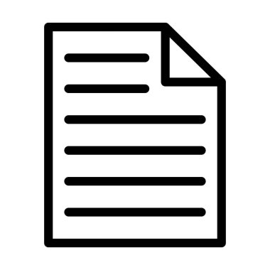 Kişisel ve Ticari Kullanım İçin Dosya Vektörü Kalın Çizgi Simgesi