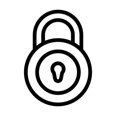 Kişisel ve ticari kullanım için Kalın Satır Simgesini Kilitle