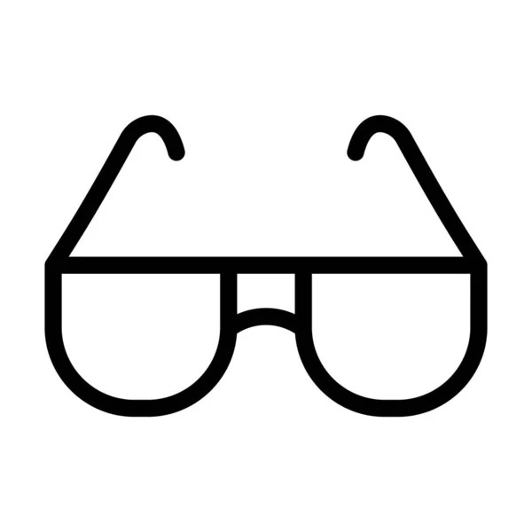 Sonnenbrillen Vector Thick Line Icon Für Den Persönlichen Und Kommerziellen — Stockvektor