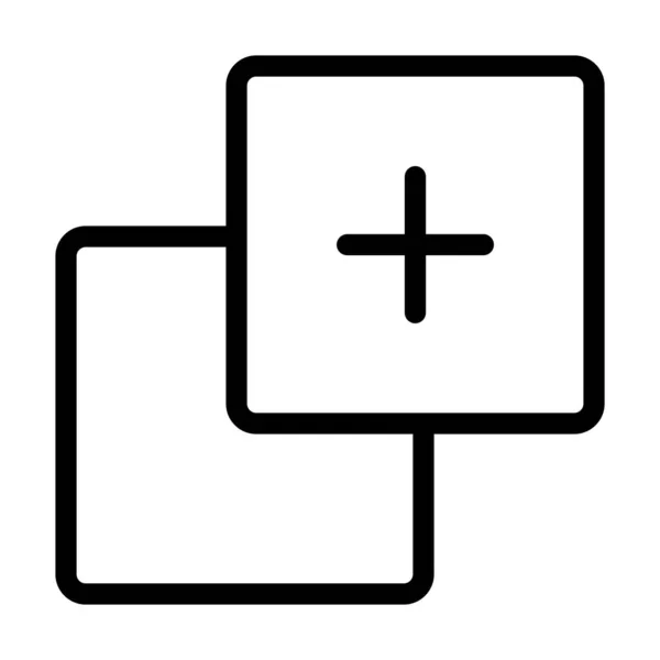 Verfassen Sie Vector Thick Line Icon Für Den Persönlichen Und — Stockvektor