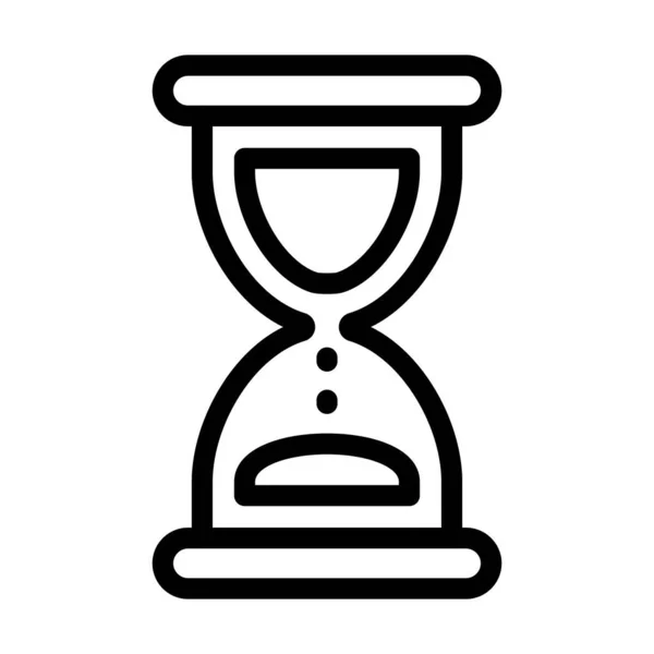 Hourglass Векторна Товста Лінія Піктограма Особистого Комерційного Використання — стоковий вектор