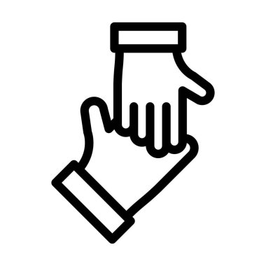 Kişisel ve Ticari Kullanım İçin Evlat Edinme Vektörü Kalın Çizgi Simgesi