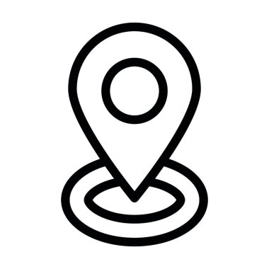 Kişisel ve Ticari Kullanım İçin Seyrüsefer Vektörü Kalın Çizgi Simgesi