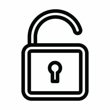 Kişisel ve ticari kullanım için Vektör Kalın Çizgi Simgesini Aç